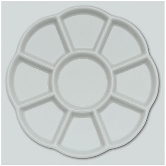 Porcelánová paleta - kvetina veľká, 9 jamiek