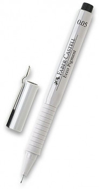 Popisovač Faber-Castell Ecco pigment - černý – 0,05mm