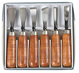 Sada řezbářských dlát širokých 6ks