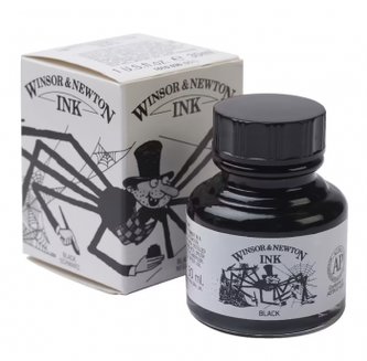 Tuš Winsor Newton 30ml - 030 čierna