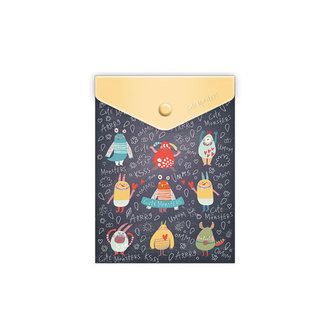 Plastový obal A6 s cvokom Cute Monsters