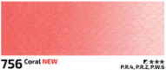 Akvarelová barva Rosa 2,5ml – 756 coral