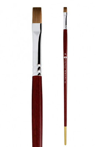 Přírodní štětec kuna 115 plochý – velikost 0