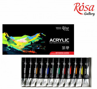 Sada akrylových barev Rosa Gallery 12x20ml