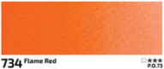 Akvarelová barva Rosa 2,5ml – 734 flame red