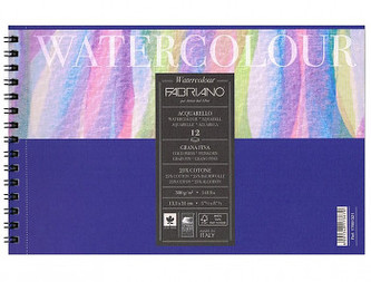 Fabriano Watercolour A4 300g cold pressed, blok pro akvarel