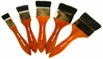 Široký štětec Renesans 8022 krátké přírodní štětiny – velikost 2,5cm