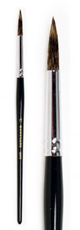 Přírodní štětec 3010R krátký veverka – velikost 2