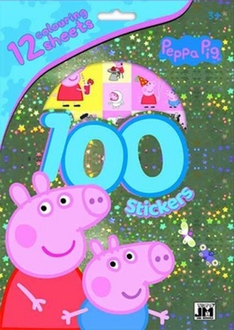 100 samolepiek Peppa Pig