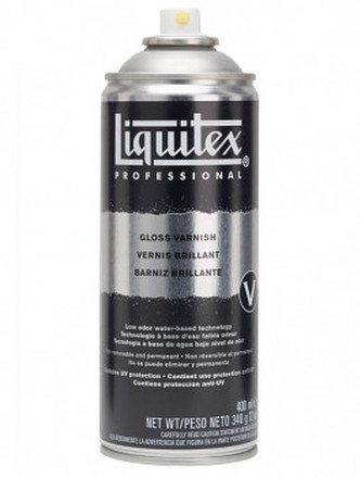 Lesklý lak pre akryl Liquitex v spreji 400ml