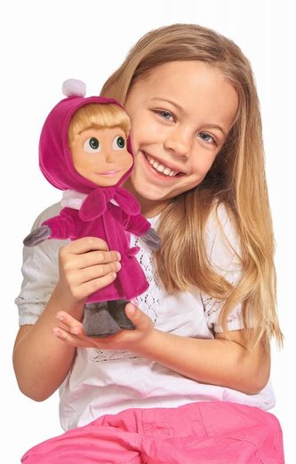 Máša a medveď Bábika Máša 23 cm zimná