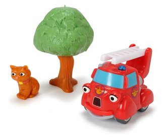 Statečná autíčka Hasička Hanička a kočka