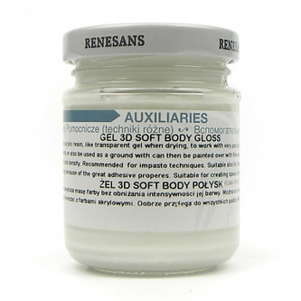 Strukturovací 3D gel lesklý – soft body 110ml