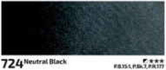 Akvarelová barva Rosa 10ml – 724 neutral black