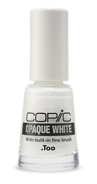 Copic Opaque White s jemným štětcem, 6 ml