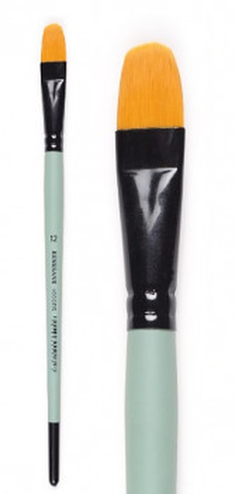 Plochý zaoblený štětec 1006FR krátký – velikost 10