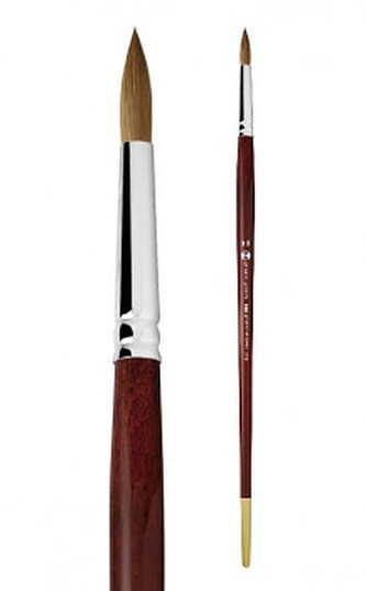 Přírodní štětec Kolinsky kulatý 100 – velikost 3/0