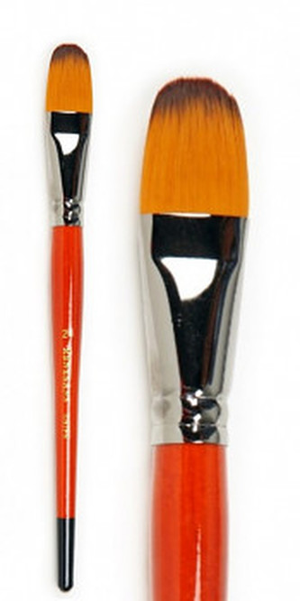 Plochý zaoblený štětec 1097FR krátký – velikost 10