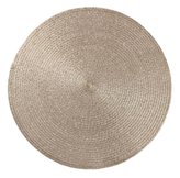 Prostírání kulaté GLITTER zlatá O 38 cm Mybesthome