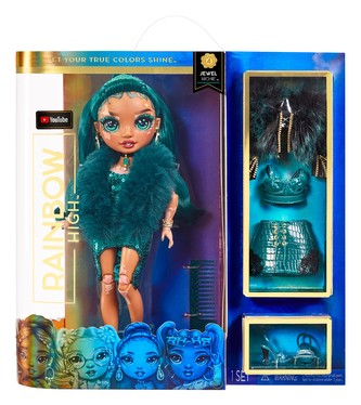 Rainbow High Fashion panenka, séria 4 - Jewel Richie (Emerald)