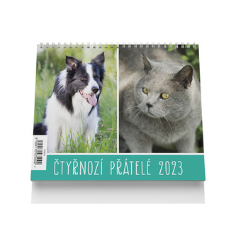 Čtyřnozí přátelé 2023 - stolní kalendář