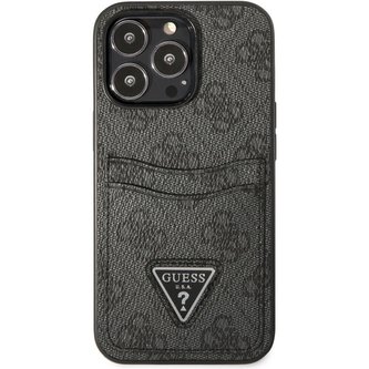 Guess 4G Saffiano Double Card kryt iPhone 13 Pro černý