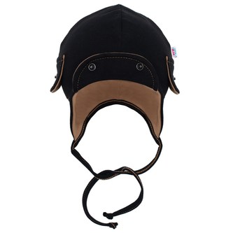 Jarní kojenecká čepička New Baby Special One černá - velikost 86 (12-18m)