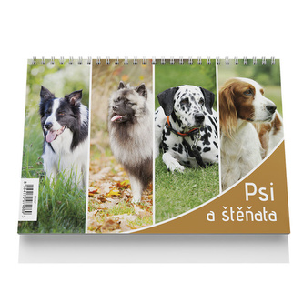 Psi a štěňata 2023 - stolní kalendář