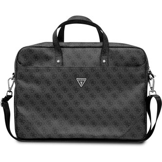 Guess 4G PU Triangle Logo Computer Bag 15/16" černý