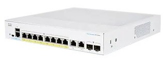 Cisco switch CBS350-8P-E-2G, 8xGbE RJ45, 2xGbE RJ45/SFP, fanless, PoE+, 67W - REFRESH