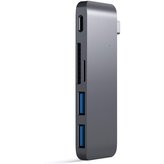 Satechi Passthrough USB hub MacBook 12" vesmírně šedý