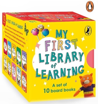 My First Library of Learning: Box set, Complete collection of 10 early learning board books for super kids, 0 to 3 | ABC