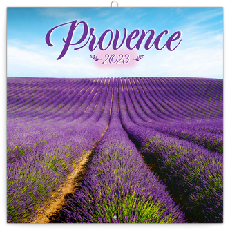 Poznámkový kalendár Provence 2023 voňavý - nástenný kalendár
