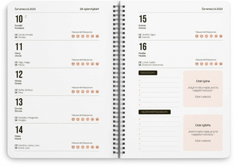 Týdenní spirálový diář Listy 2023