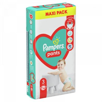 Plienkové nohavičky Pampers Pants veľkosť 3 v balení 56ks