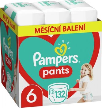 Plenkové kalhotky Pampers Pants velikost 6 v balení 132ks