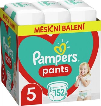 Plenkové kalhotky Pampers Pants velikost 5 v balení 152ks