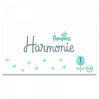 Pampers Harmonie velikost 1 v balení 102ks