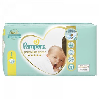 Pampers Premium Care velikost 1 plenky 52ks