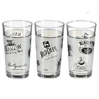 Atmosphera vysoká sklenice WHISKY LABEL - 3 ks