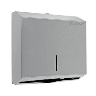 FLORA kovový zásobník na ZZ ručníky mat - nerez