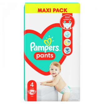 Plenkové kalhotky Pampers Pants velikost 4 v balení 48ks