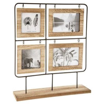 Atmosphera Oboustranný dřevěný rámeček na fotografie NOMAD 36 X 42 cm