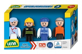 Sada figúrok Truxx 4ks plast 8cm modrá sada v krabičke 18x10x5cm
