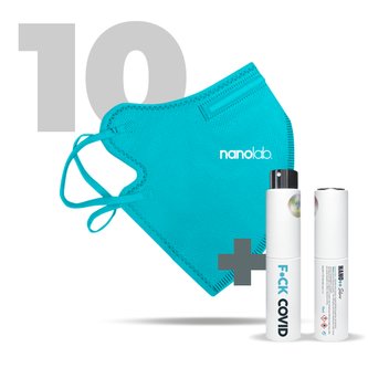 FFP2 Nano respirátor modrý 10x