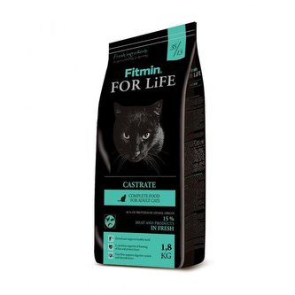 Fitmin For Life Castrate kompletní krmivo pro kočky - 1,8 kg