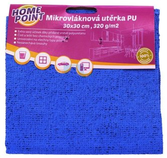 Mikrovláknová utěrka PU, 30 x 30 cm, 300 g, PU