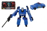 Transformer auto/robot plast 14cm mix druhov v krabičke 13x18x5cm 12ks v boxe