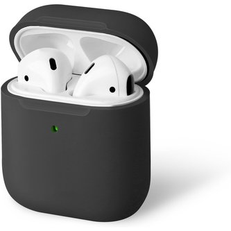 UNIQ Lino Hybrid Liquid silikonové pouzdro AirPods šedé