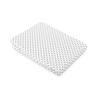 Prostěradlo do postýlkys potiskem Sensillo 120x60 cm šedé puntíky